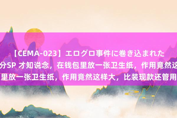 【CEMA-023】エログロ事件に巻き込まれた 人妻たちの昭和史 210分SP 才知说念，在钱包里放一张卫生纸，作用竟然这样大，比装现款还管用