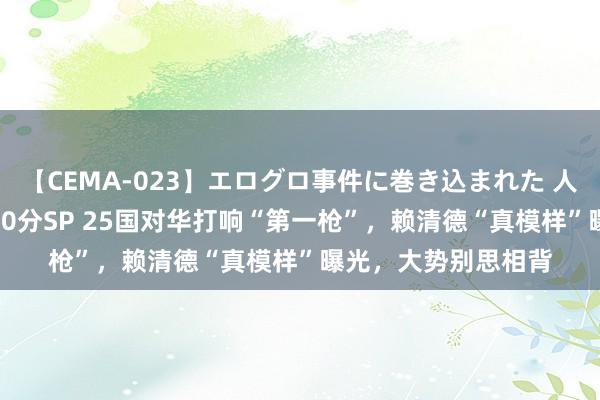 【CEMA-023】エログロ事件に巻き込まれた 人妻たちの昭和史 210分SP 25国对华打响“第一枪”，赖清德“真模样”曝光，大势别思相背