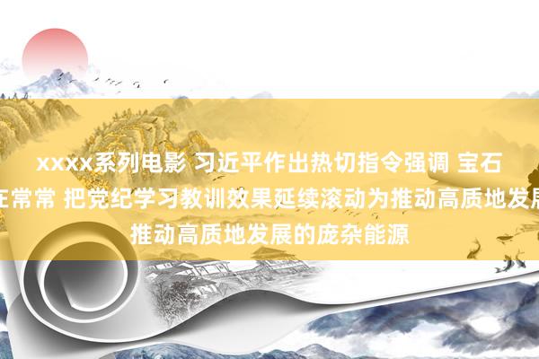 xxxx系列电影 习近平作出热切指令强调 宝石融入平方持在常常 把党纪学习教训效果延续滚动为推动高质地发展的庞杂能源